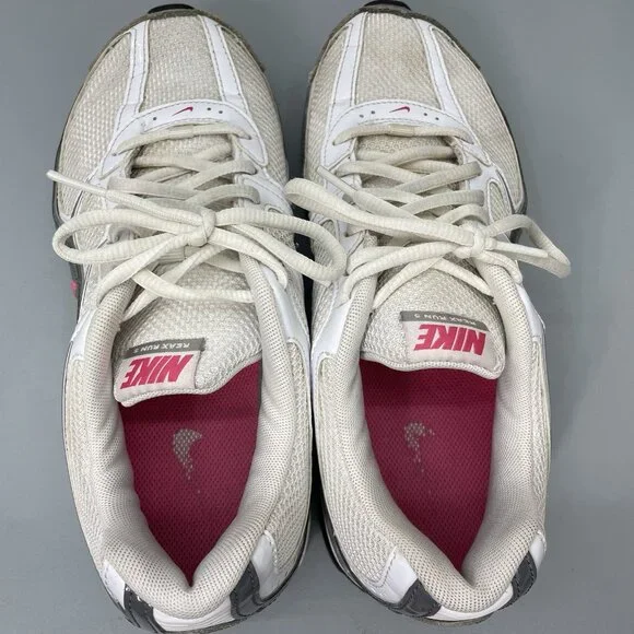 Nike Reax Run 5 Sneakers Shoes Running Training Athletic Silver White Womens 8 - Picture 10 of 14